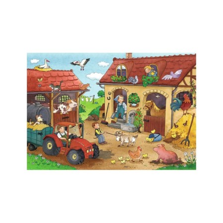 Puzzle Munca La Ferma, 2X12 Piese Ravensburger - 1